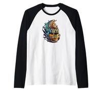 The Early Bird Gets The Good Coffee Lover Design Manche Raglan