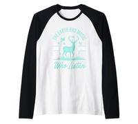 The Earth Has Music Deer Silhouette Nature Citation Vêtements Manche Raglan
