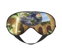 The Earth in The Mysterious Church Masque doux pour les yeux pour dormir - Idéal pour les femmes et les hommes et les voyages, confortable et réglable, parfait pour une utilisation en