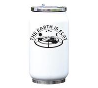 The Earth is Flat Earhter Bouteille isotherme isotherme Blanc Taille unique