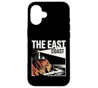 The East Coast Lighthouse Falaise Ocean Scenic View Coque pour iPhone 16