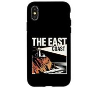 The East Coast Lighthouse Falaise Ocean Scenic View Coque pour iPhone X/XS