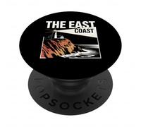 The East Coast Lighthouse Falaise Ocean Scenic View PopSockets PopGrip Adhésif