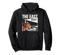 The East Coast Lighthouse Falaise Ocean Scenic View Sweat à Capuche