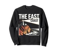 The East Coast Lighthouse Falaise Ocean Scenic View Sweatshirt