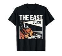 The East Coast Lighthouse Falaise Ocean Scenic View T-Shirt