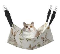 The Easter Bunny And Flowers Printed Pet Hamac - Hamac de couchage pour chats, lapins, furets, chiots, petits animaux