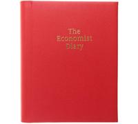 The Economist Diaries Agenda De Bureau 2024 Avec Couverture En Cuir De Luxe Rouge.[Y845]