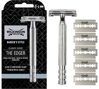 The Edger Barber's Style - Men's Razor - Safety Razor + 5 Double Edged Blades