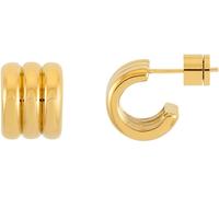 The Edit by Estella Bartlett The Edit by Estella Bartlett Gold Tone Triple Cuff Hoop Earrings