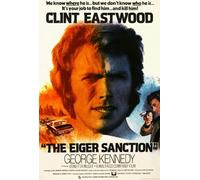 The Eiger Sanction Center And Right : Clint Eastwood On Poster Art 1975 Poster Print (8 x 10)