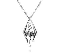 The Elder Scrolls Skyrim Pendentif dragon Argenté