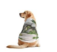 The Elephant in Utopia Chemise pour chien - Vêtement respirant et rafraîchissant pour grands chiens, protection solaire et confortable pour Golden Retriever, Husky, Alaska, activités de plein air