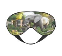 The Elephant in Utopia Masque doux pour les yeux pour dormir - Idéal pour les femmes et les hommes et les voyages, confortable et réglable, parfait pour une utilisation en intérieur/extérieur
