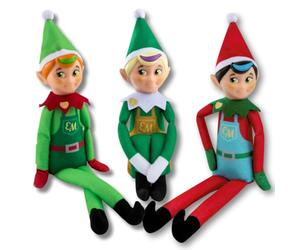 The Elf on the Shelf Ensemble Elf Mates - Personnages de luxe câlins, mignons et adorables avec écharpe et cache-oreilles | Rendez votre Noël vraiment magique avec ces lutins jouets