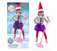 The Elf on the Shelf MagiFreez Ensemble d'elfe Pop Star - Équipement Debout avec Veste Glamour, Jupe Patineuse et Accessoires - Elfe Scout Non Inclus