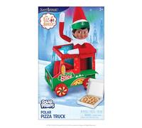 The Elf on the Shelf Polar Props Camion à Pizza Polaire - Accessoires et Accessoires pour des scènes Amusantes d'elfe de Pizza - Elfe Scout Non Inclus.