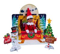 The Elf on the Shelf Polar Props Insta Moment Pop-Ups Limited Série de célébrations 20e Anniversaire - Ensemble de Toiles de Fond 3 en 1 - Elfe Scout Non Inclus