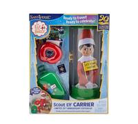 The Elf on The Shelf Scout Elf Carrier Limited Kit édition 20e Anniversaire - Porte-Scout Transparent commémoratif et Accessoires - Elfe Scout Non Inclus