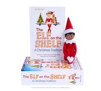 The Elf on the Shelf® Une Tradition de Noël Anglaise - Fille aux Yeux Bruns - avec Livre illustré magiquement, boîte Souvenir et Certificat d'adoption Officiel