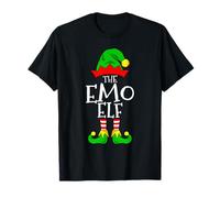 The Emo Elf Funny Family Correspondant à Noël T-Shirt