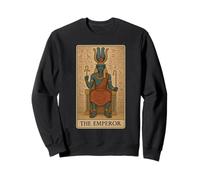 The Emperor Amon Carte de Tarot rétro Dieu égyptien Sweatshirt