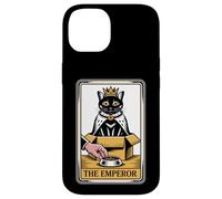 The Emperor Tarot Card In Box Gamelle humoristique Motif chat Coque pour iPhone 14