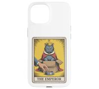 The Emperor Tarot Card In Box Gamelle humoristique Motif chat Coque pour iPhone 15