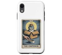 The Emperor Tarot Card In Box Gamelle humoristique Motif chat Coque pour iPhone XR