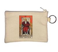 The Emperor Throne Porte-monnaie Carte Tarot Beige