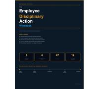 The Employee Disciplinary Action Workbook: Track Warnings, Performance Concerns, Investigations, Corrective Actions and HR Compliance Documentation