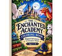 The Enchanted Academy Coloring Book for Kids Ages 6-10: Magical Wizards, Dragons, Owls, Potions & Fantasy Adventures