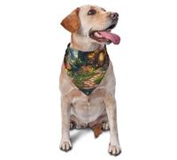 The Enchanted Garden, The Enchanted Forest Écharpe triangulaire pour chiens et chats, bandana réglable pour animaux de compagnie et séances photo