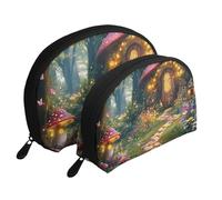 The Enchanted Garden, The Enchanted Forest Lot de 2 trousses de toilette de voyage, blanc, Taille unique