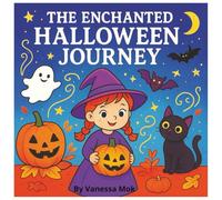 The Enchanted Halloween Journey: Cute Witch, Pumpkins, Black Cats, and Spooky Fun - Halloween Coloring Book for Kids Ages 3-7