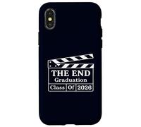 The End Graduation Class of 2026 Clapboard Humoristique pour Senior Coque pour iPhone X/XS