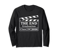 The End Graduation Class of 2026 Clapboard Humoristique pour Senior Manche Longue