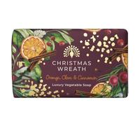 The English Soap Company Barre de savon de la collection Couronne de Noël 190 g