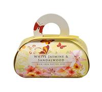 The English Soap Company, Large Gift Bag Bath Soap, White Jasmine and Sandalwood, 260g