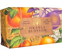 The English Soap Company, Pain de savon emballé anniversaire, savon au beurre de karité parfumé à l’orange, pain de hydratant pour le corps, parfum fleur d’oranger 190g
