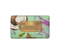 The English Soap Company Savon Anniversaire Emballé au Beurre de Karité Parfum Noix de Coco, Savon Hydratant pour le Corps, Parfum Noix de Coco Tropicale 190g