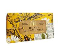 The English Soap Company Vintage Wrapped, Pain de savon au beurre de karité parfumé au miel et à la camomille, hydratant pour le corps, parfum au miel et à la camomille 190g