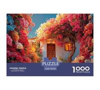 The Entrance of The House 1000 Pcs Carton Extra-épais Coffret De Puzzles Village Sunset Stimulant Et Éducatif Jeu Créatif Puzzles pour Adultes Et Enfants 70x50cm/1000pcs