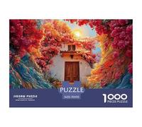 The Entrance of The House 1000 Pièces Carton Extra-épais Coffret De Puzzles Village Sunset Stimulant Et Éducatif Défi Unique Puzzles As Birthday Gifts 70x50cm/1000pcs