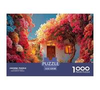 The Entrance of The House 1000 Pièces Carton Premium Coffret De Puzzles Village Sunset Stimulant Et Éducatif Jeu Familial Puzzles pour Adultes Et Enfants 52x38cm/1000pcs