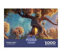 The Entwined Branches of an Ancient Oak Tree 1000 Pcs Carton Extra-épais Coffret De Puzzles Magical Ancient Tree Anti-Stress Jeu Familial Puzzles pour Adultes Et Enfants 52x38cm/1000pcs
