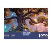 The Entwined Branches of an Ancient Oak Tree 1000 Pcs Carton Extra-épais Lot de Puzzles Magical Ancient Tree Stimulant Et Éducatif Jeu Familial Puzzles pour Adultes Et Enfants 38x26cm/1000pcs