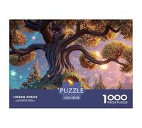 The Entwined Branches of an Ancient Oak Tree 1000 Pièces Carton Extra-épais Lot de Puzzles Magical Ancient Tree Anti-Stress Jeu Familial Puzzles As Birthday Gifts 52x38cm/1000pcs