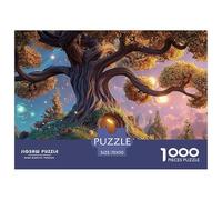 The Entwined Branches of an Ancient Oak Tree 1000 Pièces Carton Premium Lot de Puzzles Magical Ancient Tree Anti-Stress Défi Unique Puzzles pour Adultes Et Enfants 70x50cm/1000pcs