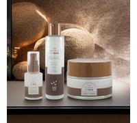 The Essence of Rice Kit de soin du visage (3 pièces) Sérum, crème pour le visage et tonique avec extrait de riz et niacinamide | routine de beauté coréenne complète pour une peau rayonnante et